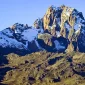 The snow-capped Mt Kenya peak webp